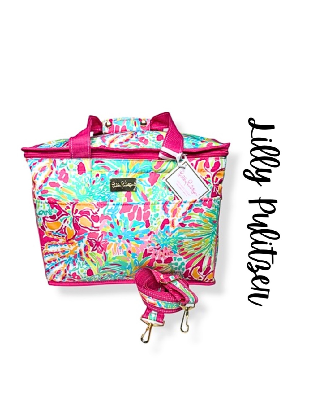 Lilly Pulitzer Spot Ya Later Insulated Beach Pool Cooler Bag NWT!